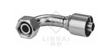 90°公制内螺纹24°锥带O形圈轻系列